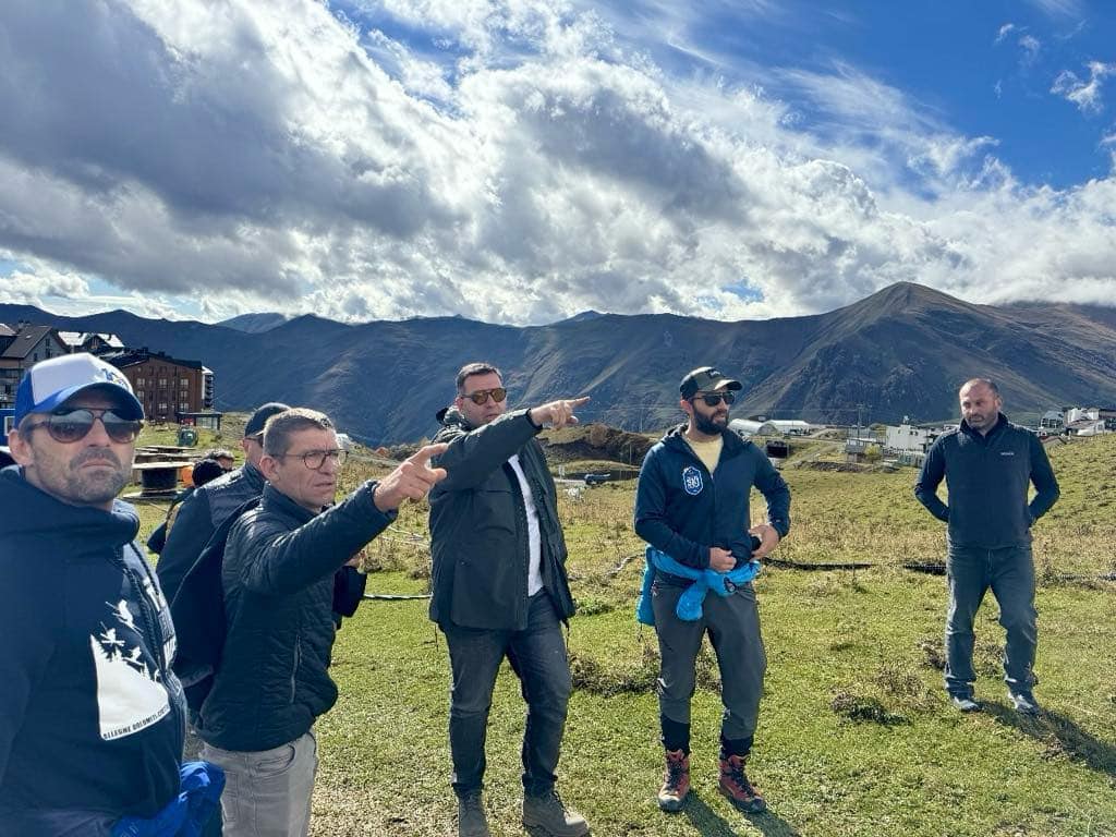 გუდაურს საერთაშორისო და სნოუბორდის ფედერაციის დელეგატები ინსპექტირების მიზნით ეწვივნენ