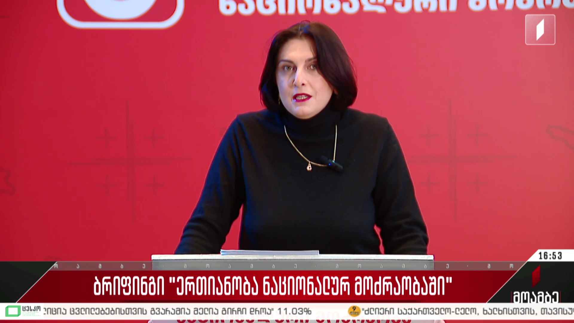 ბრიფინგი „ერთიანობა - ნაციონალურ მოძრაობაში“