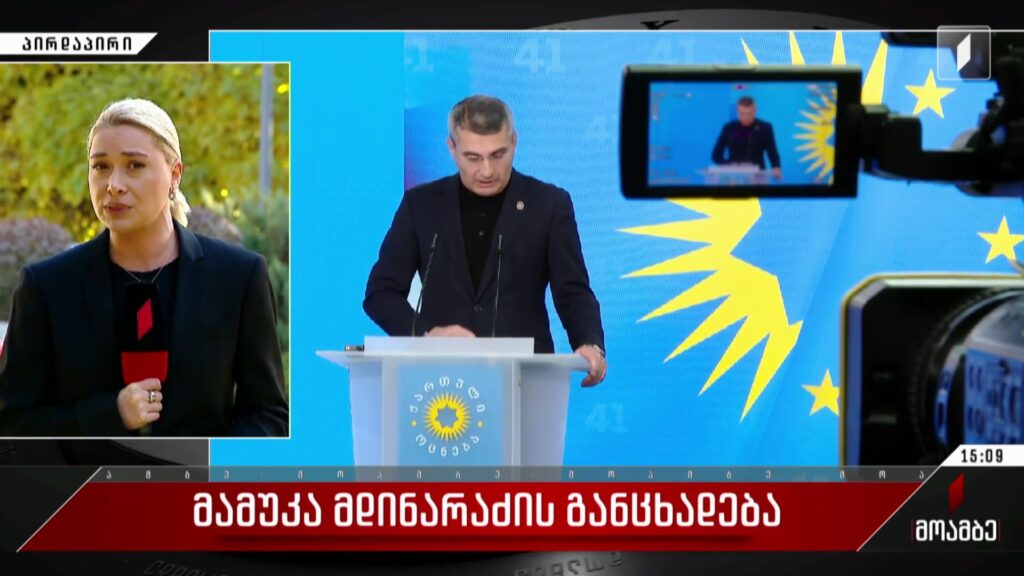 მამუკა მდინარაძის განცხადება