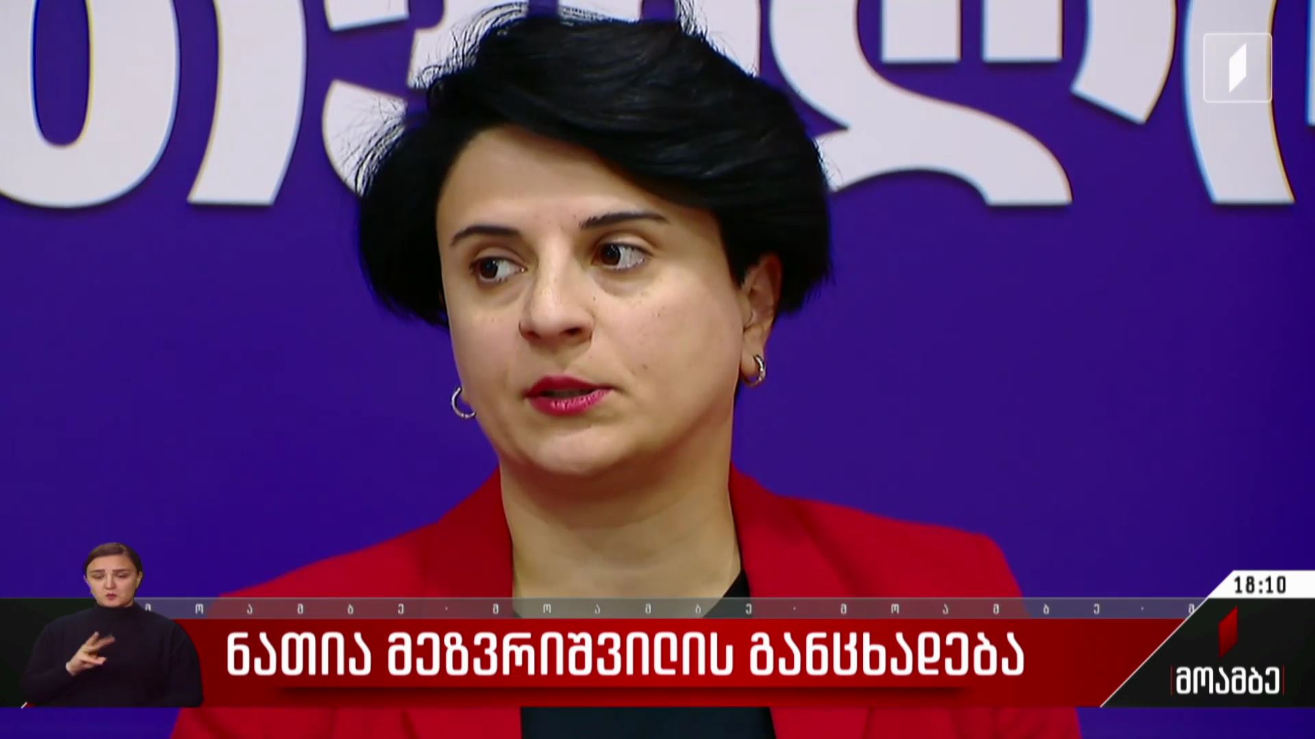 ნათია მეზვრიშვილის განცხადება