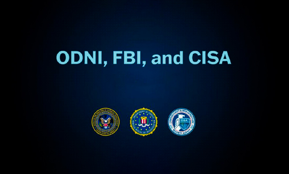 FBI, კიბერუსაფრთხოებისა და ინფრასტრუქტურის უსაფრთხოების სააგენტო და ეროვნული დაზვერვის სამმართველო არჩევნების დროს დეზინფორმაციის გავრცელების შესახებ განცხადებას ავრცელებენ