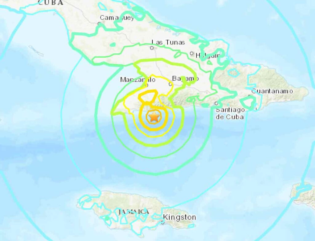 კუბაში 6.8 მაგნიტუდის მიწისძვრა მოხდა, ცუნამის საფრთხე არ გამოცხადებულა