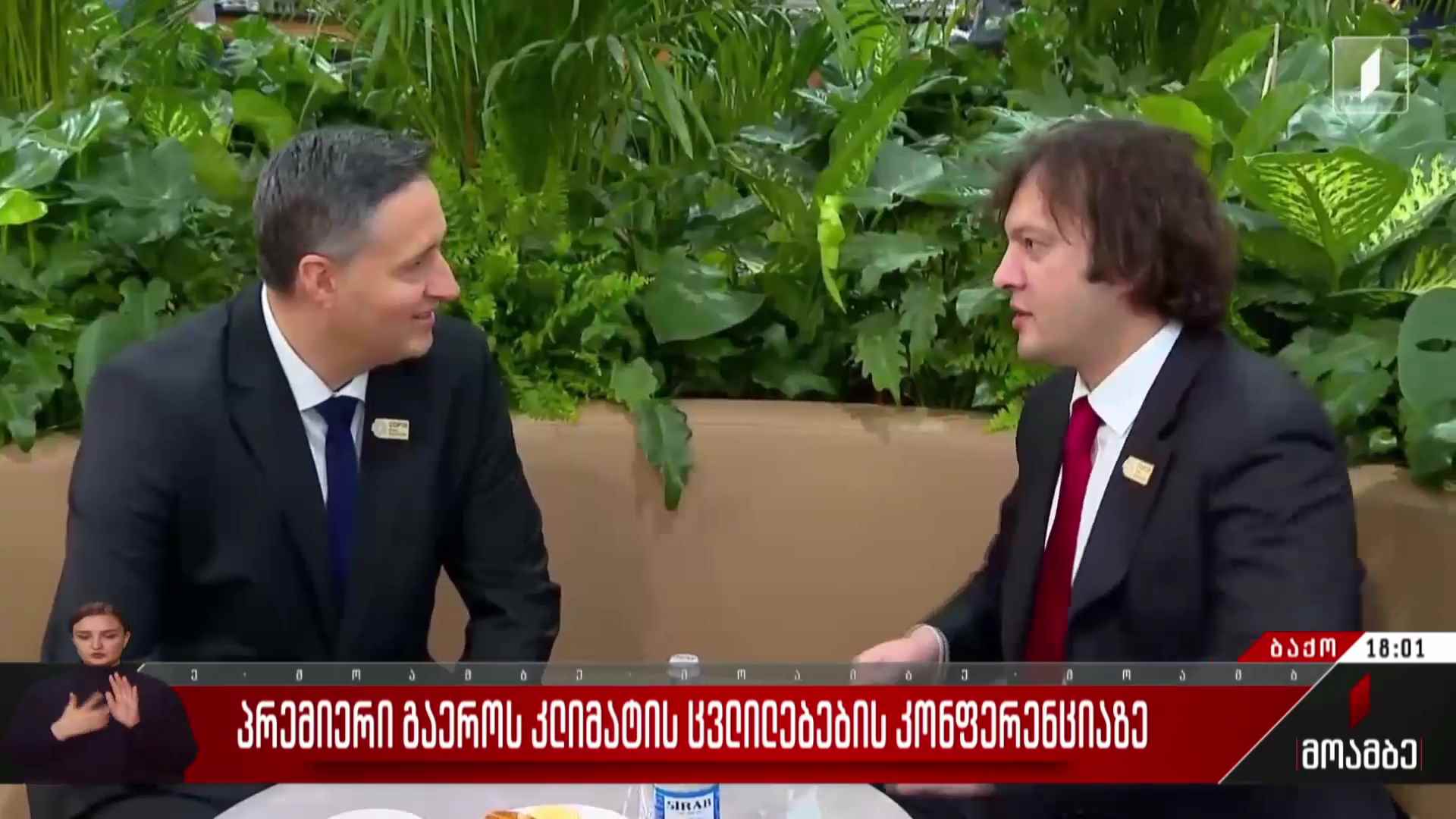 პრემიერი გაერო-ს კლიმატის ცვლილებების კონფერენციაზე