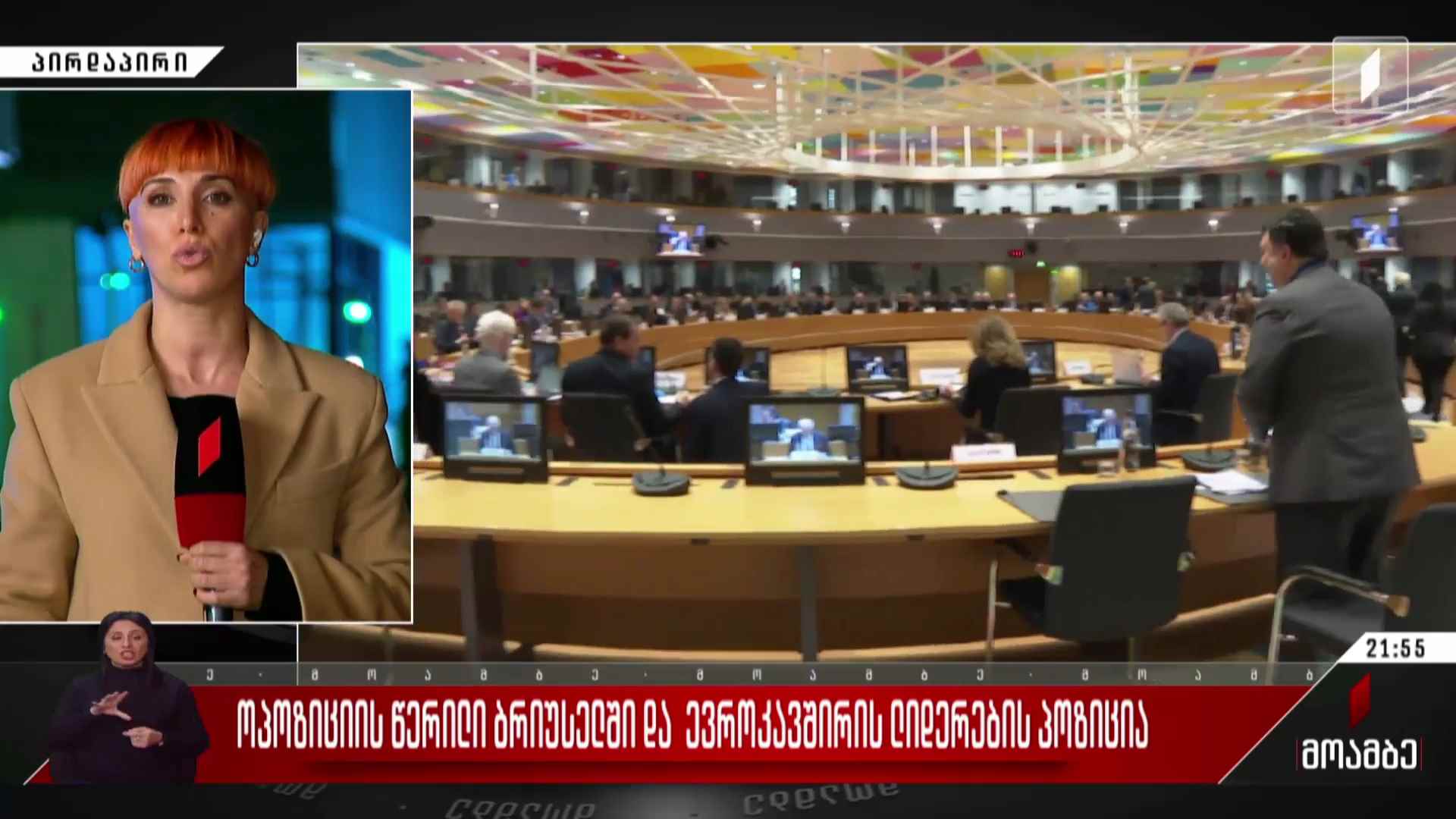 ოპოზიციის წერილი ბრიუსელში და ევროკავშირის ლიდერების პოზიცია