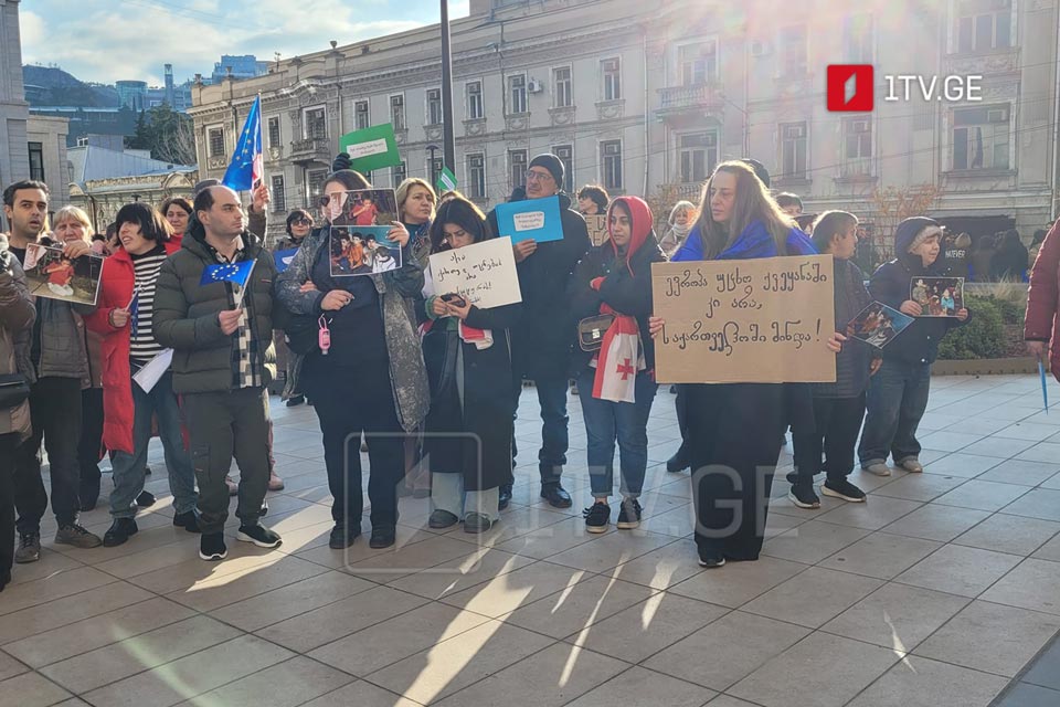 მთავრობის ადმინისტრაციასთან შეზღუდული შესაძლებლობის მქონე პირებმა აქცია გამართეს