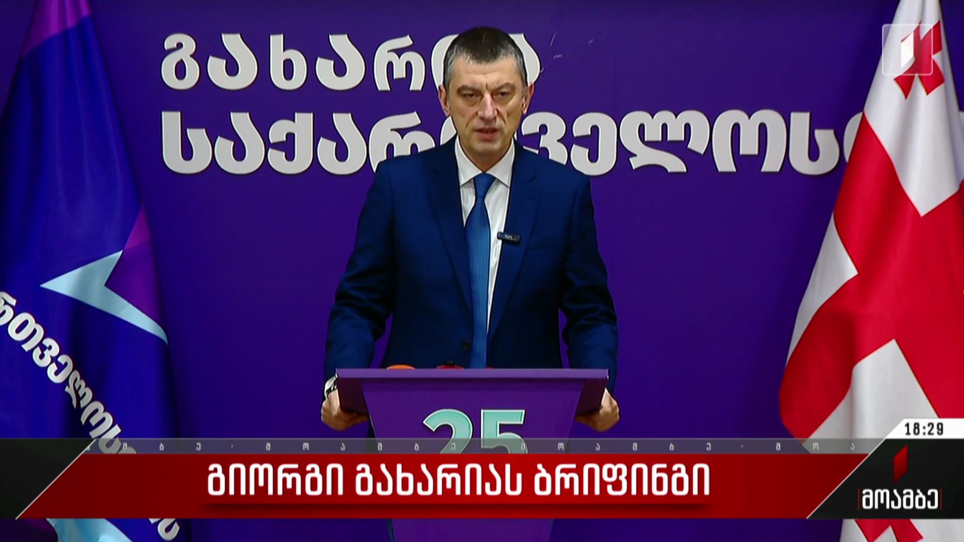 გიორგი გახარიას ბრიფინგი