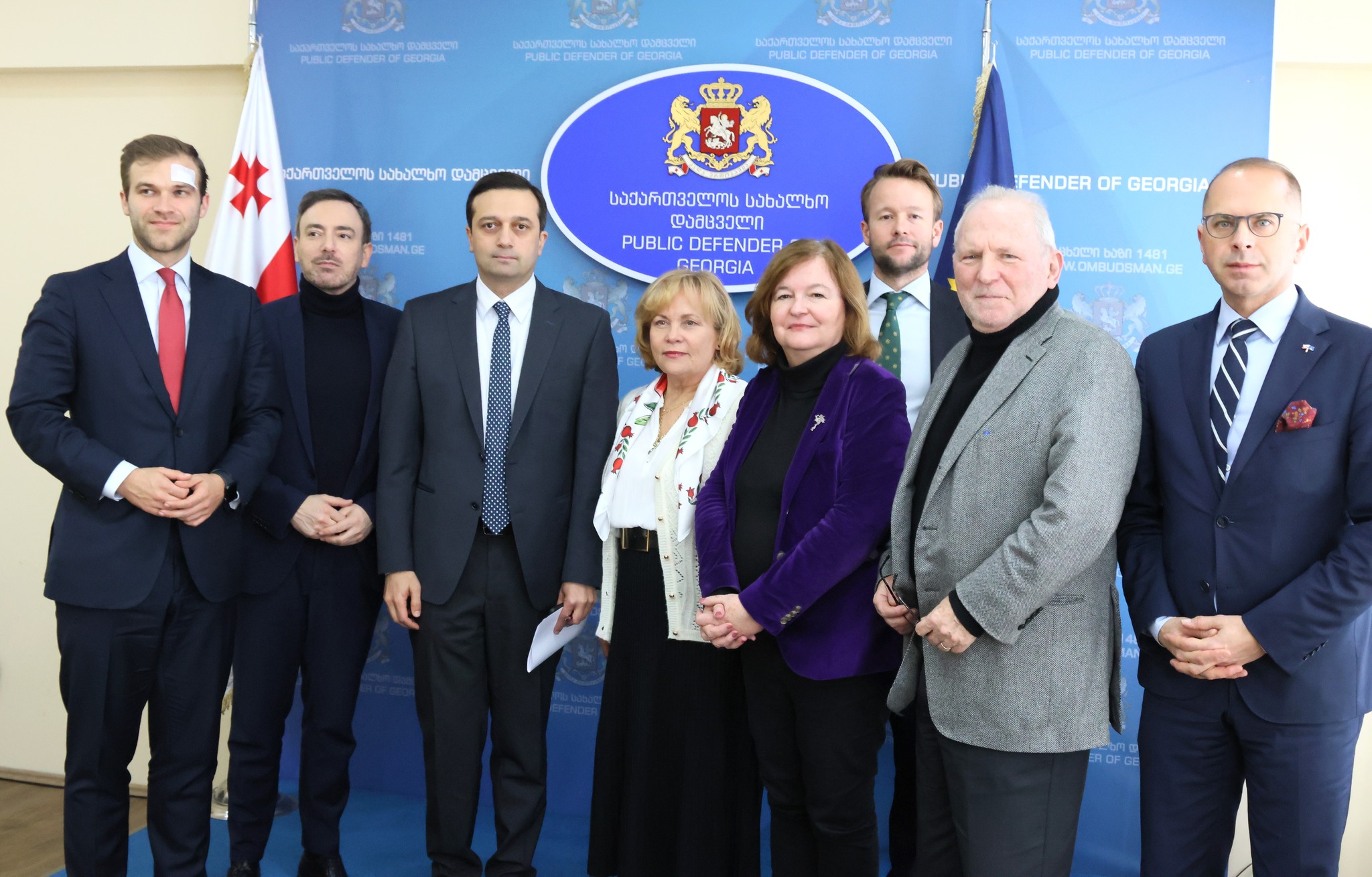 სახალხო დამცველი ლევან იოსელიანი საქართველოში მყოფ ევროპარლამენტარებს შეხვდა
