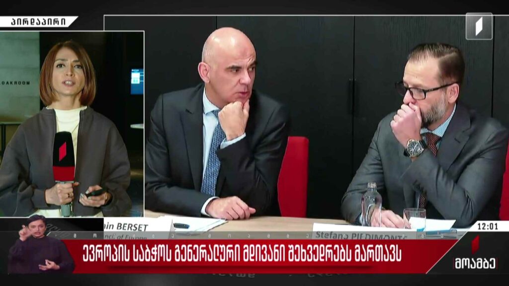 ევროპის საბჭოს გენერალური მდივანი შეხვედრებს მართავს