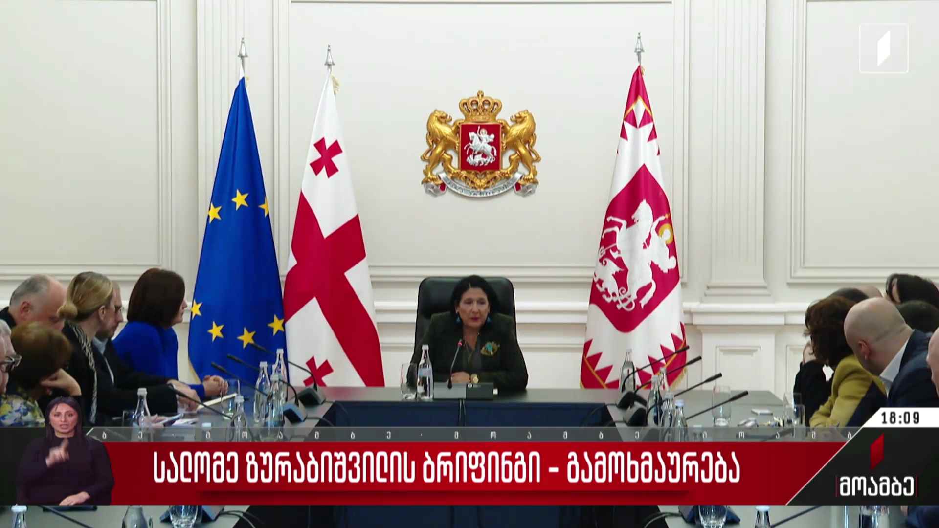 სალომე ზურაბიშვილის ბრიფინგი - გამოხმაურება