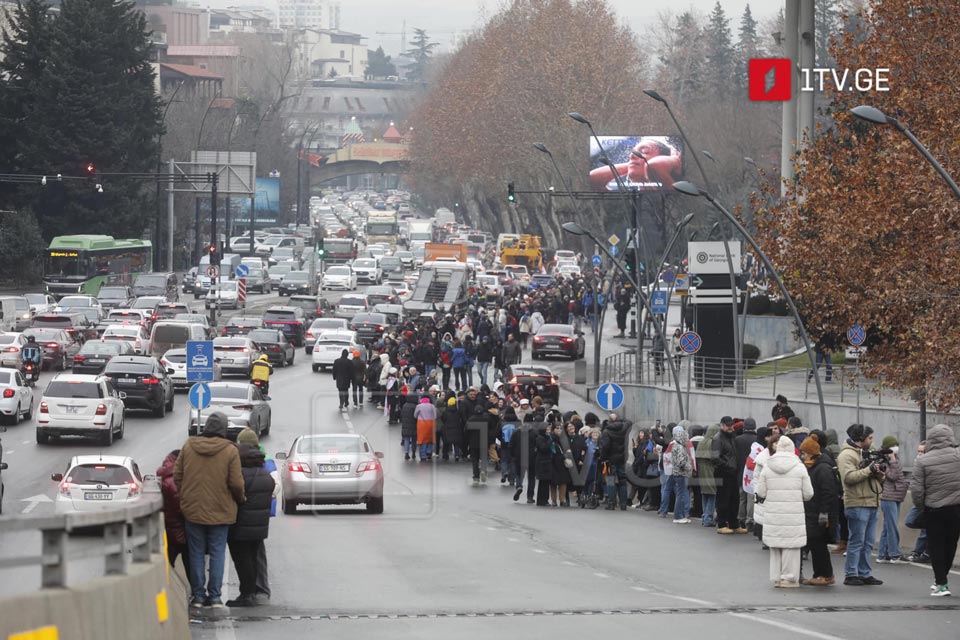 თბილისსა და რეგიონებში „ერთობის ჯაჭვის“ აქცია იმართება