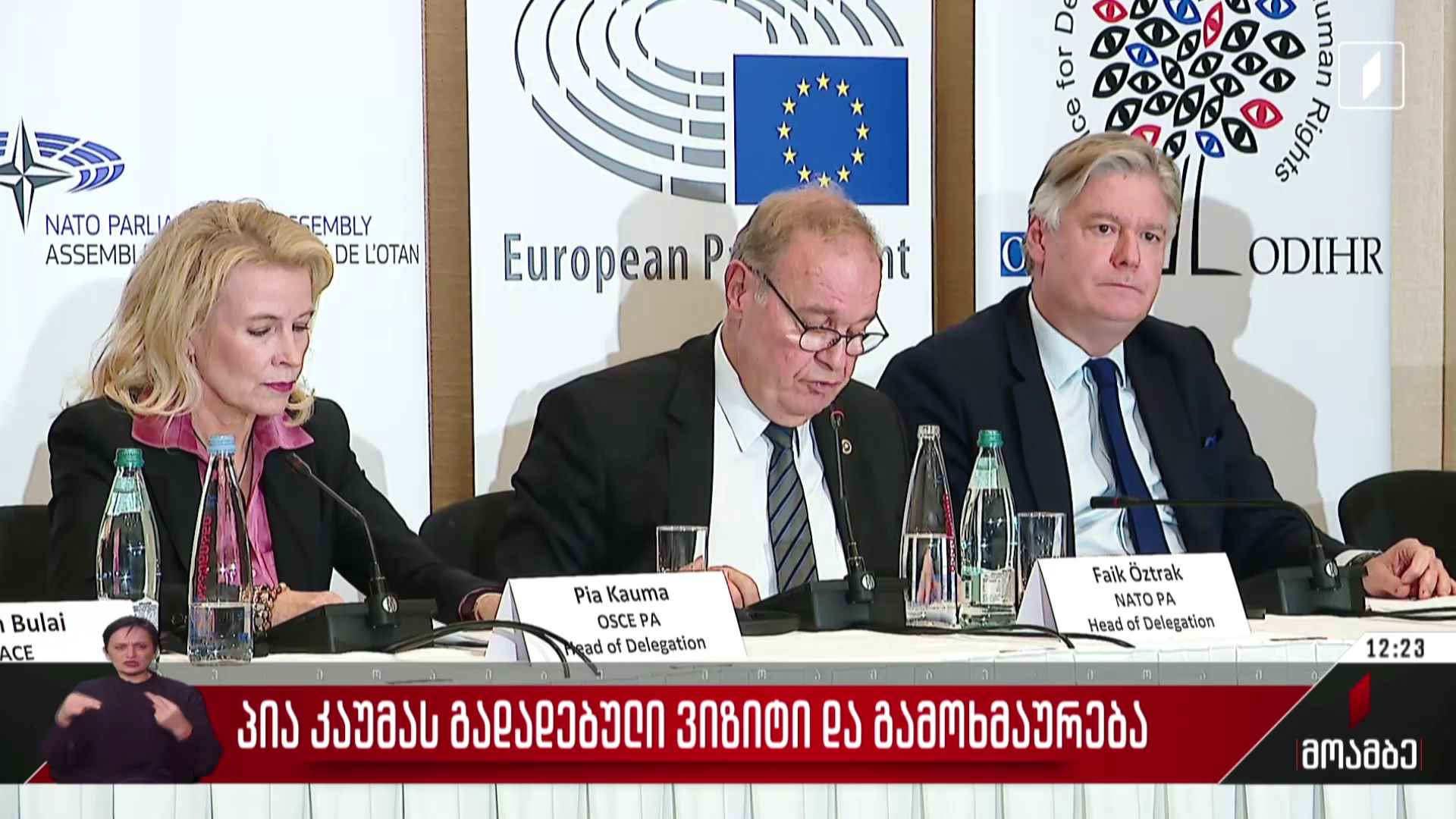 პია კაუმას გადადებულ ვიზიტს ეხმაურებიან პოლიტიკურ სპექტრში