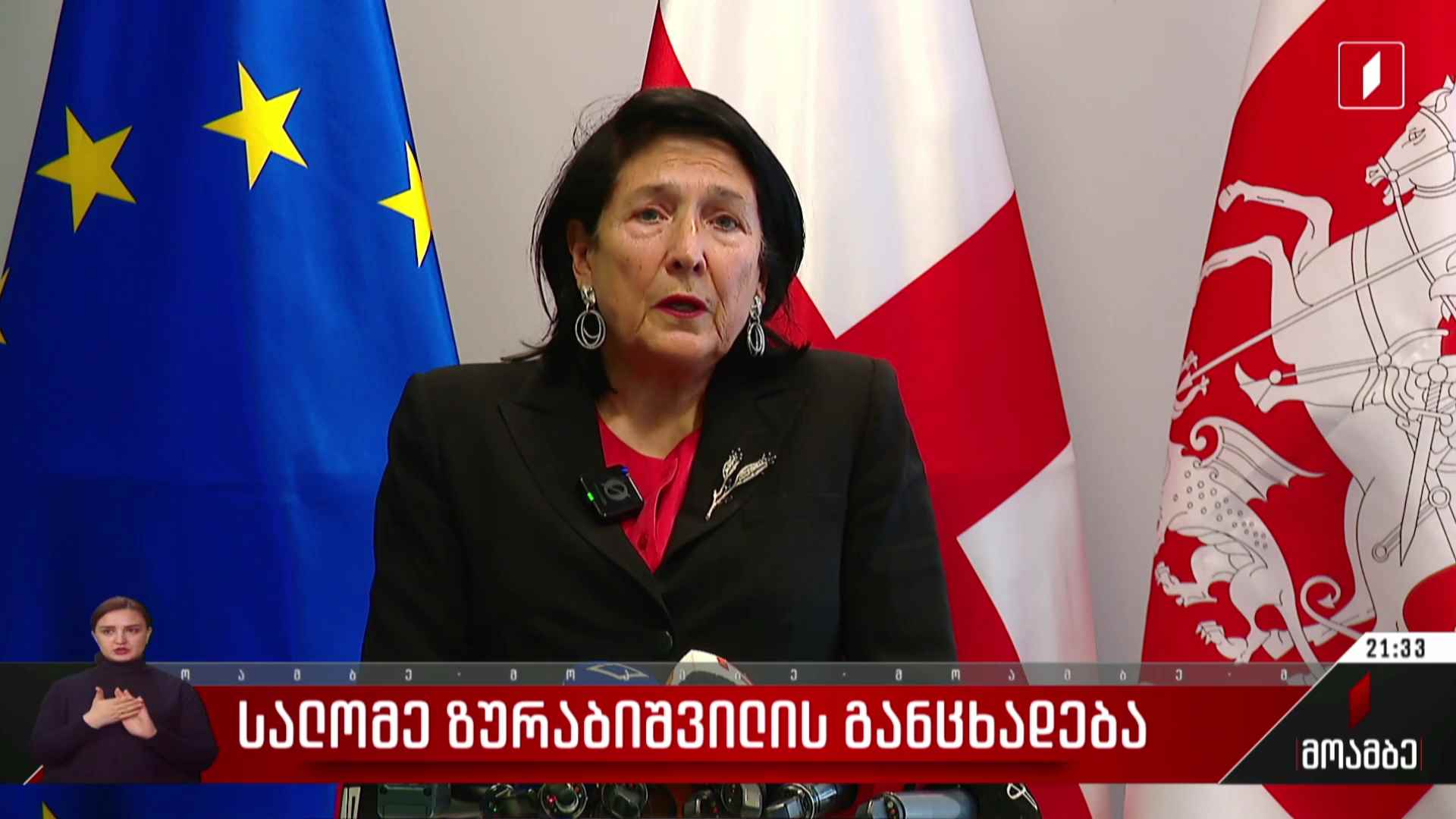 სალომე ზურაბიშვილის განცხადება