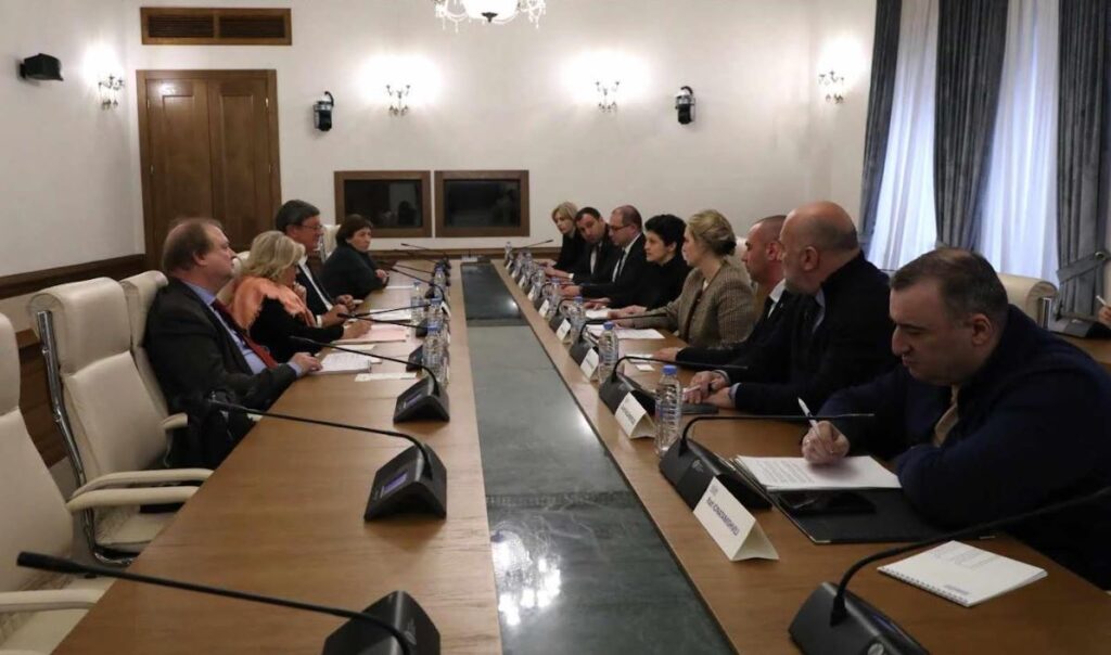საპარლამენტო უმრავლესობის წევრები ევროპის საბჭოს საპარლამენტო ასამბლეის მონიტორინგის კომიტეტის წევრებს შეხვდნენ