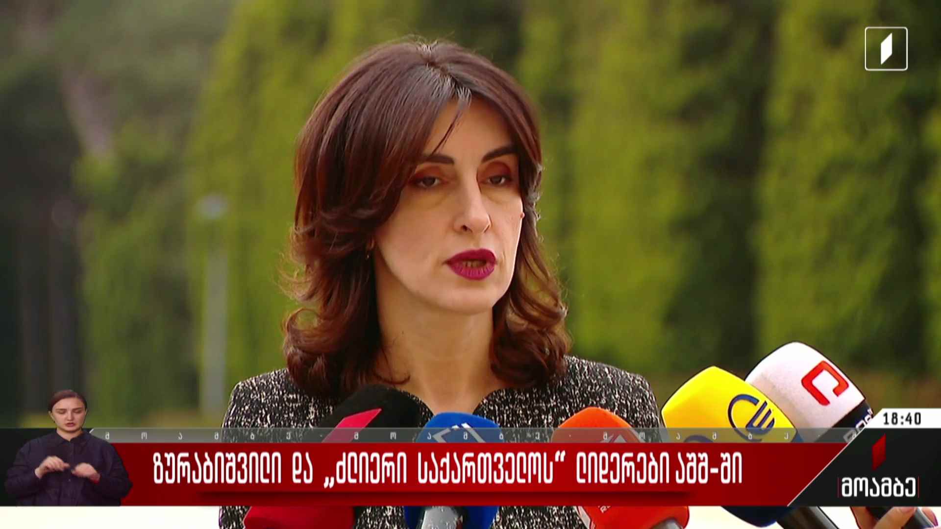 ზურაბიშვილი და „ძლიერი საქართველოს“ ლიდერები აშშ-ში
