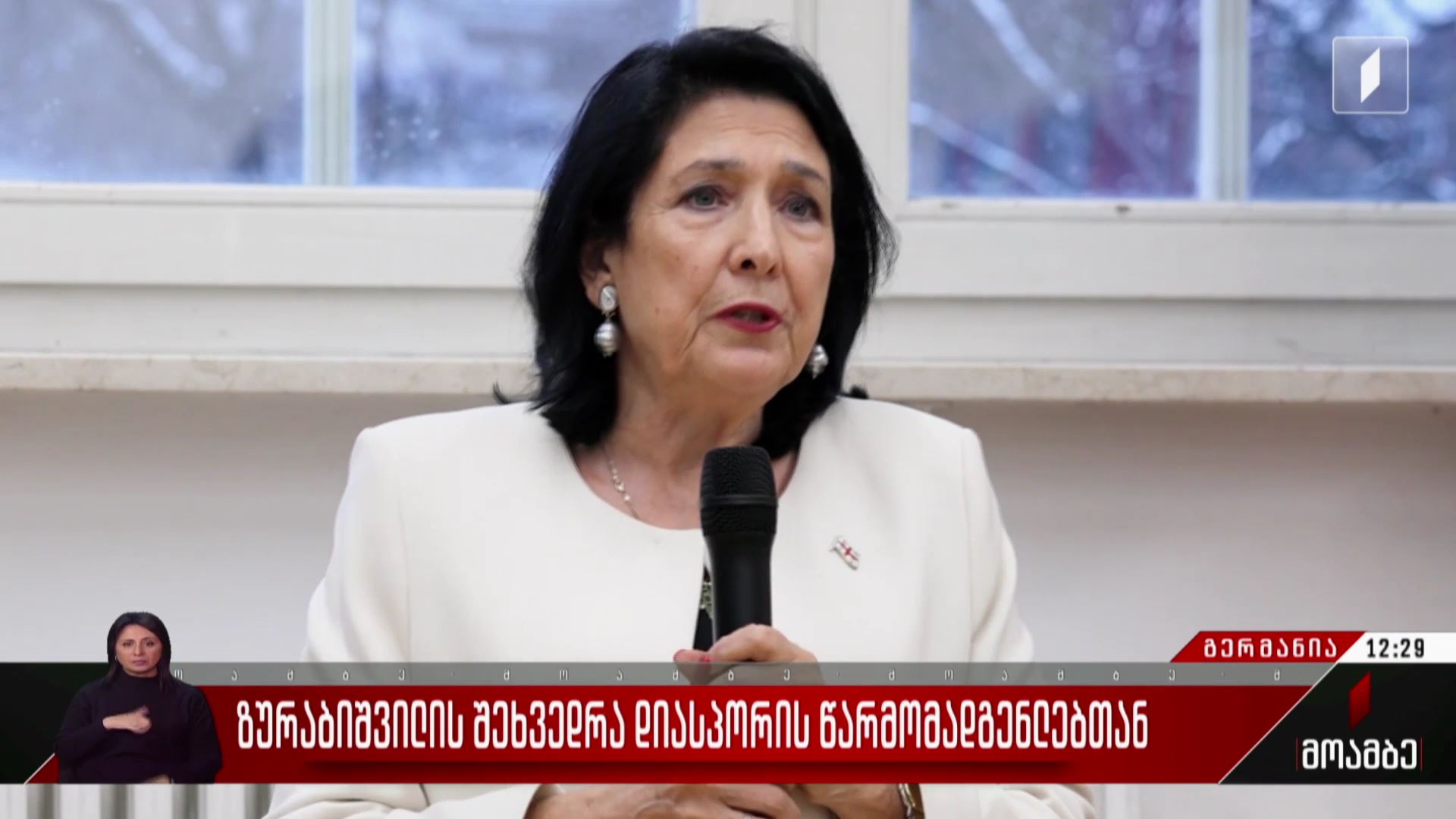 ზურაბიშვილის შეხვედრა დიასპორის წარმომადგენლებთან