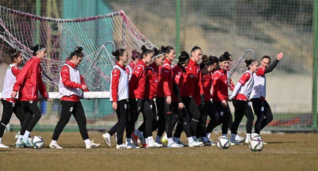 საქართველოს ქალ ფეხბურთელთა ეროვნულმა ნაკრებმა ერთა ლიგის მატჩებისთვის მზადება დაიწყო #1TVSPORT