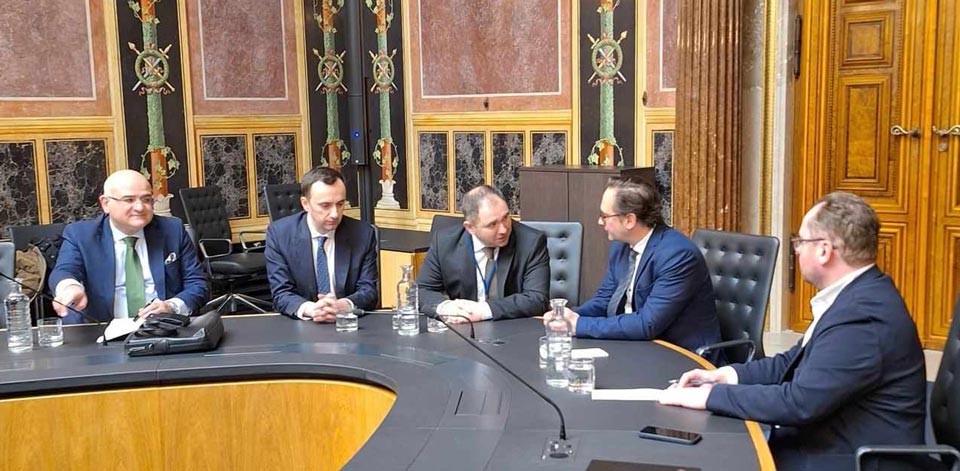 ნიკოლოზ სამხარაძე ავსტრიელ კოლეგებს შეხვდა