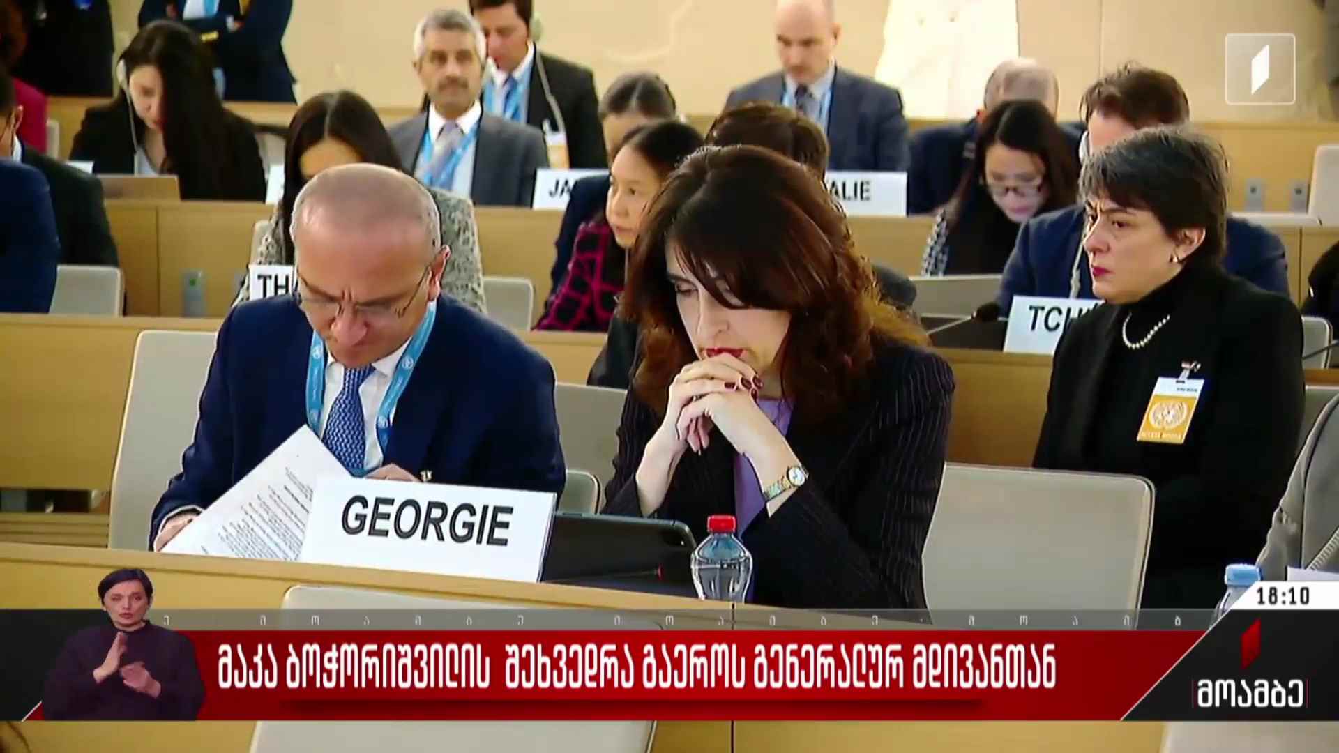 მაკა ბოჭორიშვილის შეხვედრა გაერო-ს გენერალურ მდივანთან