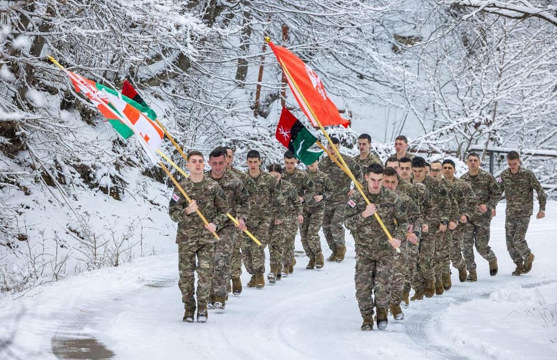 საბჭოთა ოკუპაციის კვირეულის ფარგლებში, ეროვნული თავდაცვის აკადემიის იუნკერებმა სიმბოლური გარბენი მოაწყვეს