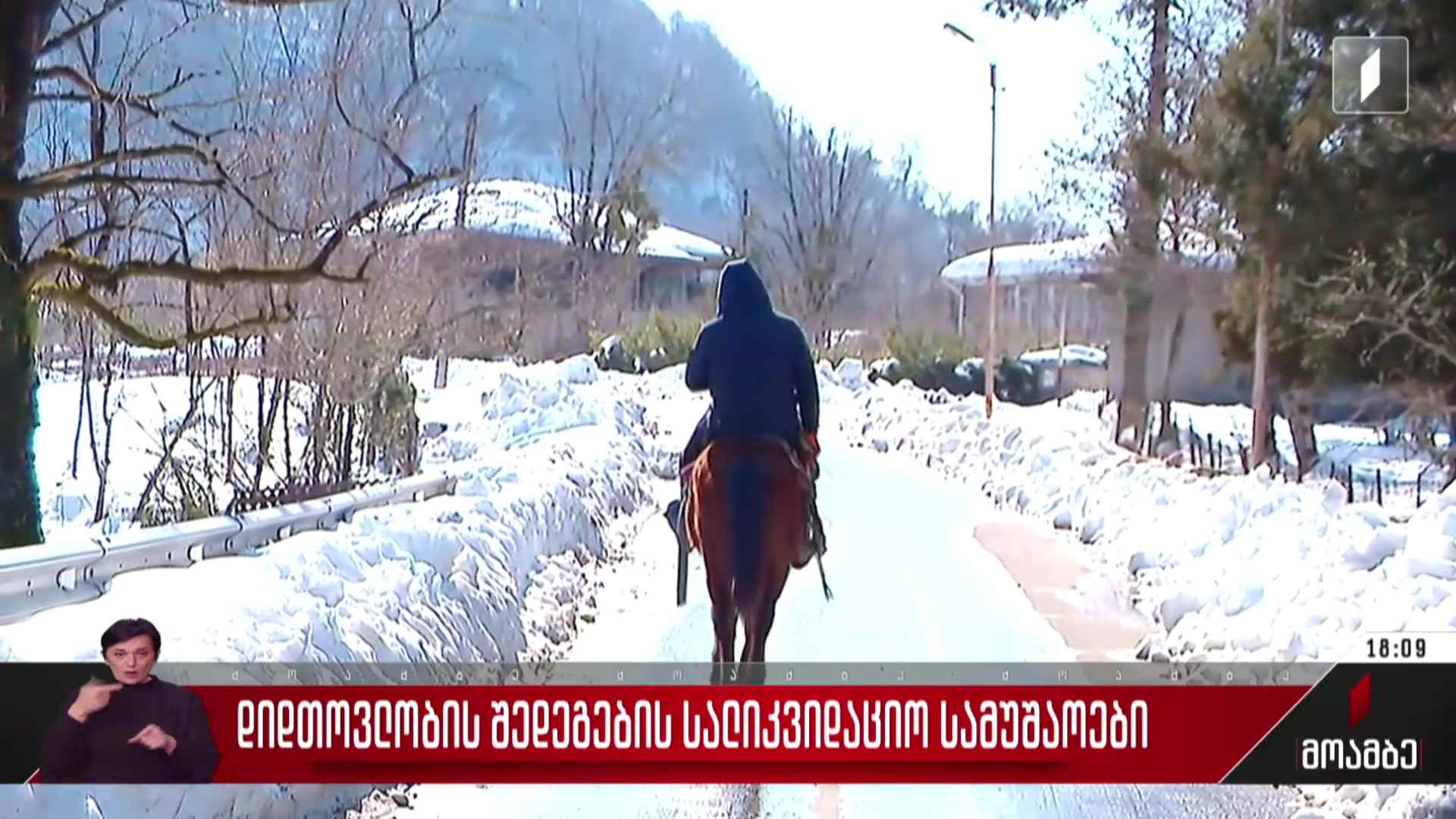 დიდთოვლობის შედეგების სალიკვიდაციო სამუშაოები