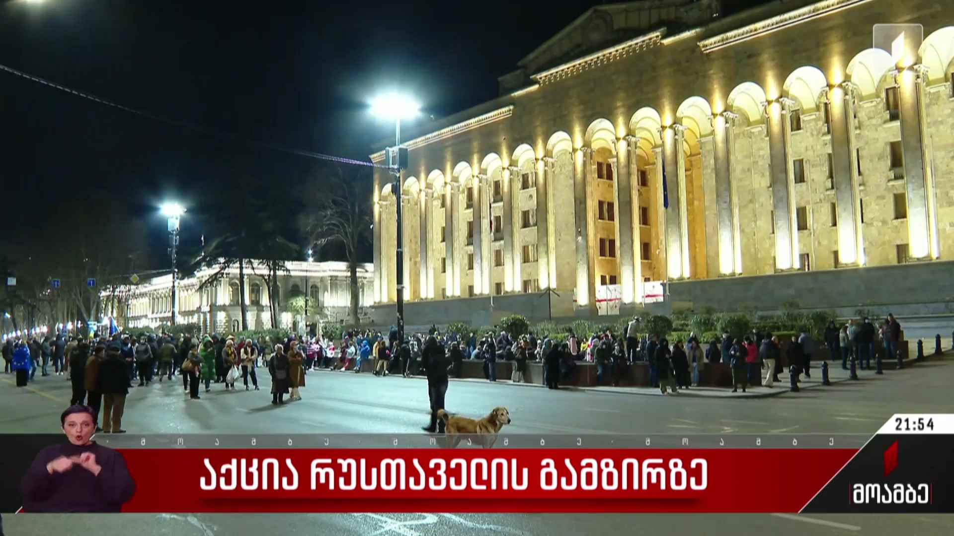 აქცია რუსთაველის გამზირზე