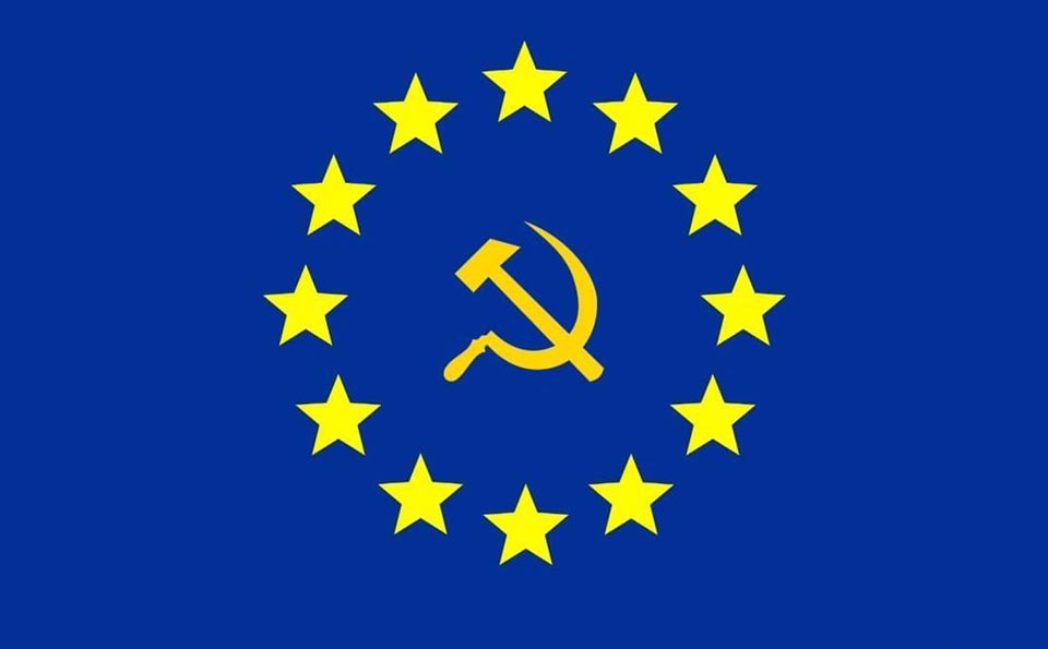 ილონ მასკმა სოციალურ ქსელში გამოაქვეყნა ევროკავშირის დროშა, რომელზეც საბჭოთა კავშირის პერიოდის სიმბოლიკა - ნამგალი და უროა გამოსახული