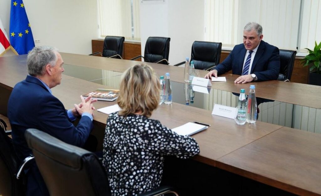 მიხეილ სარჯველაძე ამერიკული საერთაშორისო ფონდის, The Stirling Foundation-ის წარმომადგენლებს შეხვდა