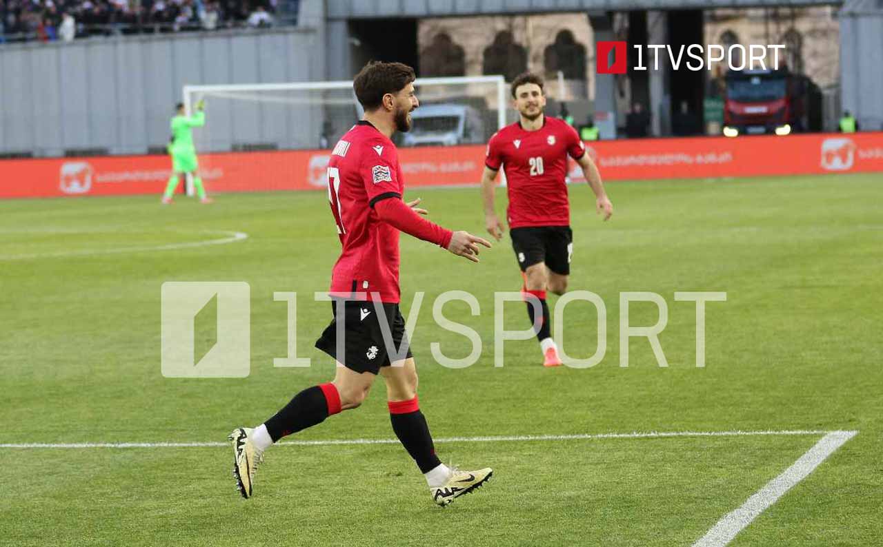 ერთა ლიგის პლეი ოფი | საქართველოს ნაკრებმა სომხეთთან მატჩში ანგარიში გახსნა [ვიდეო] #1TVSPORT