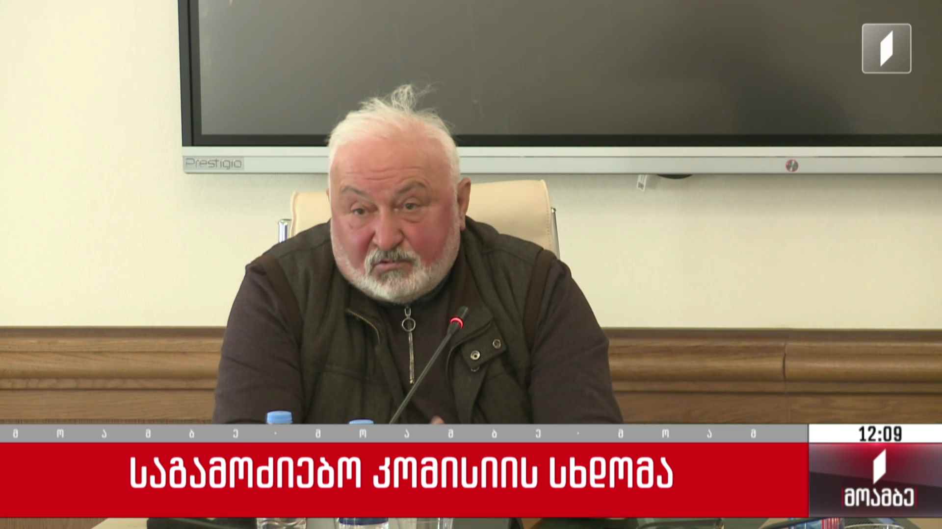 საგამოძიებო კომისიის სხდომა