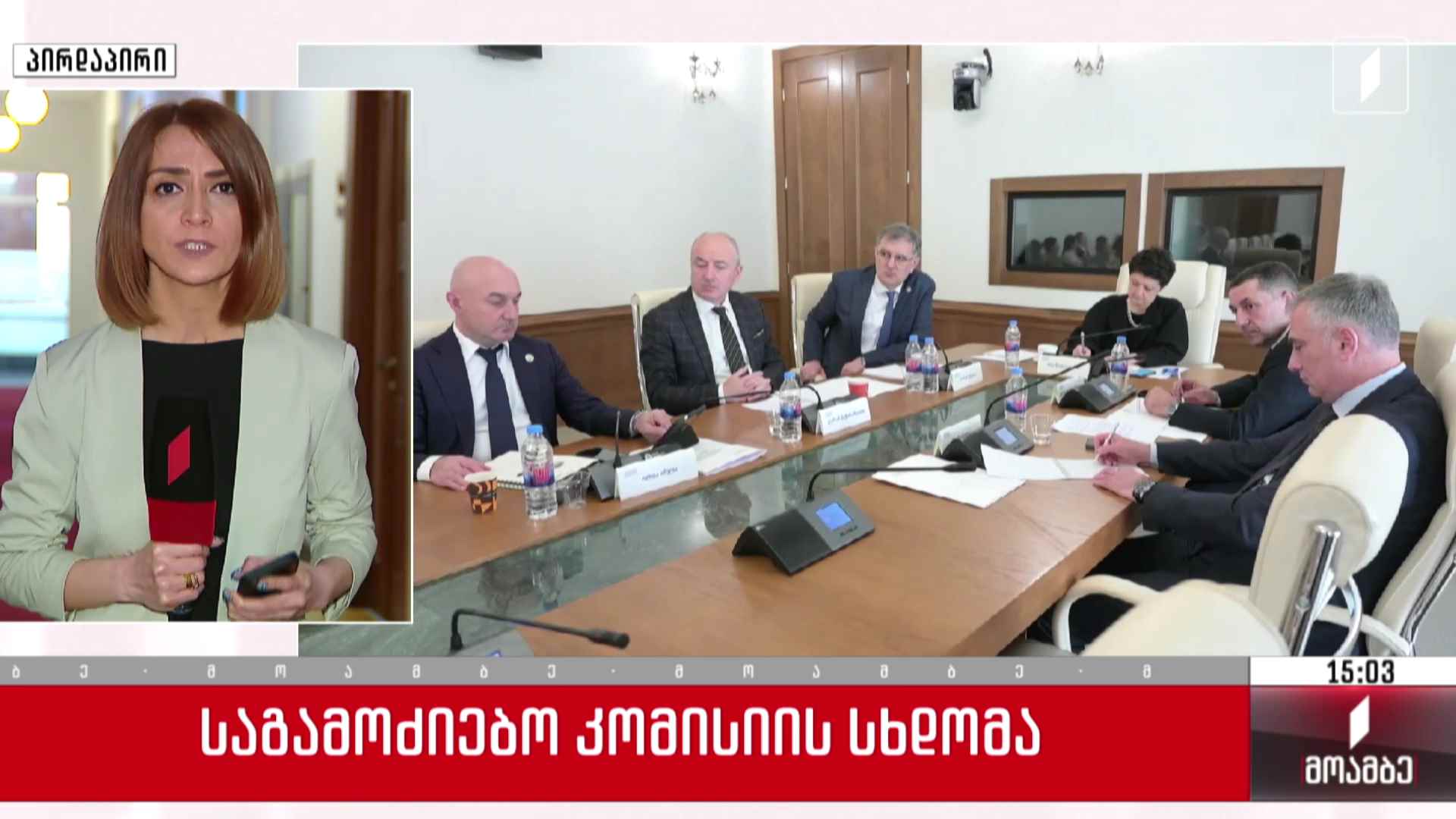 საგამოძიებო კომისიის სხდომა