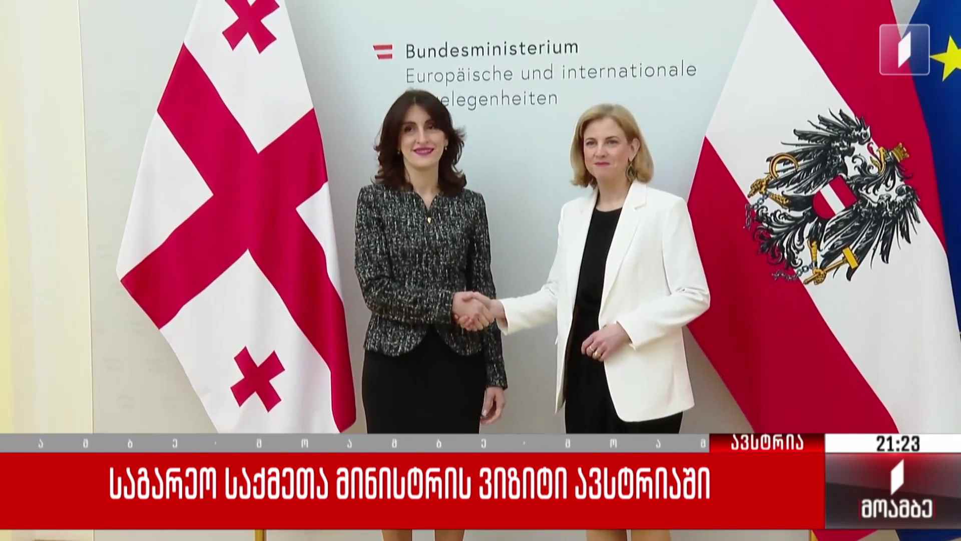 საგარეო საქმეთა მინისტრის ვიზიტი ავსტრიაში 