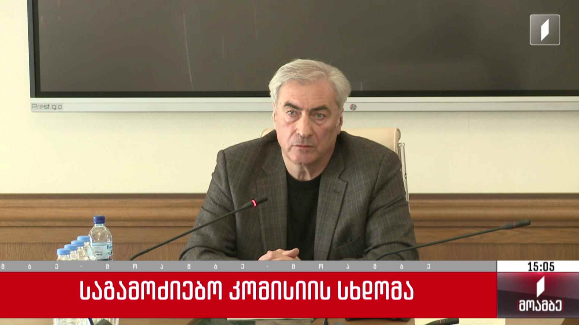 საგამოძიებო კომისიის სხდომა