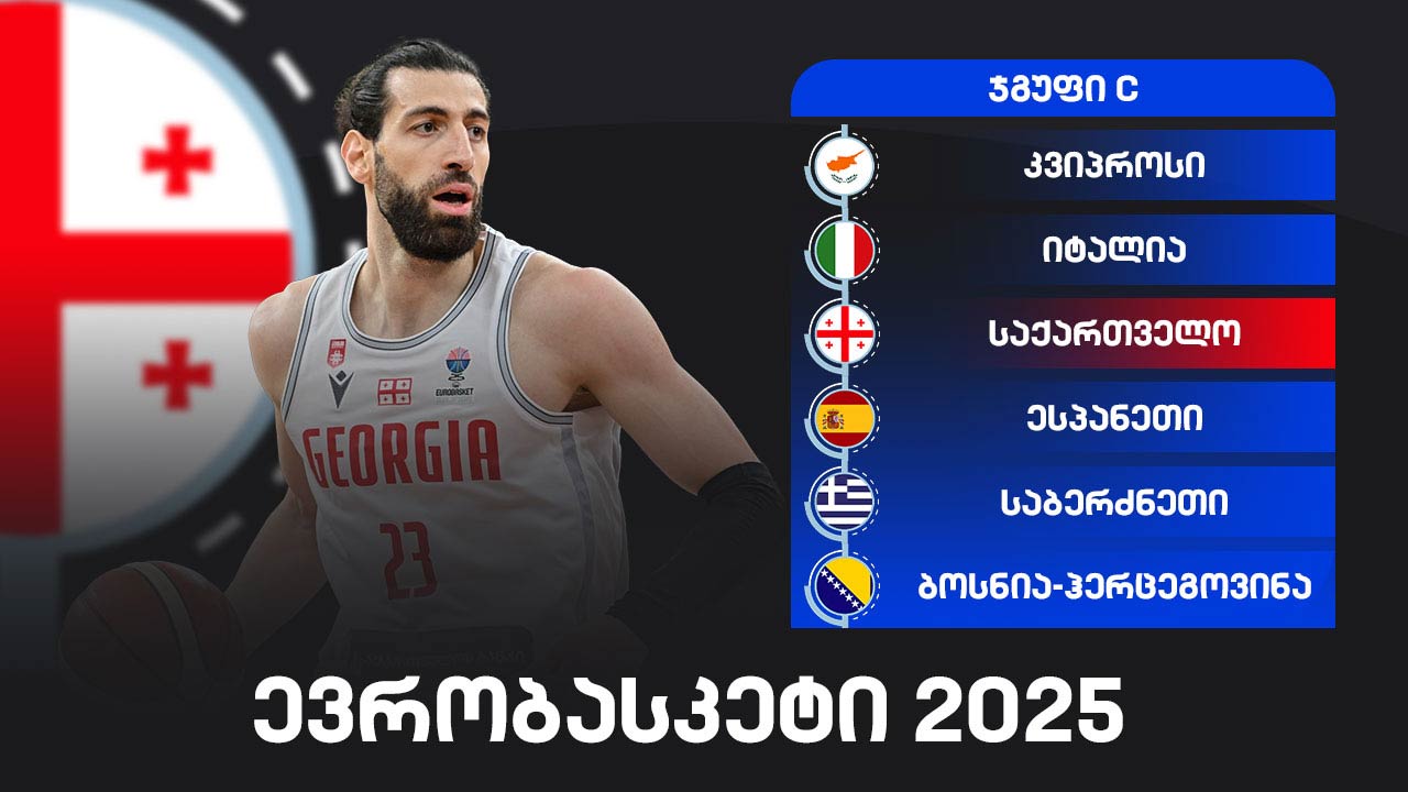 ევრობასკეტი 2025 საქართველოს პირველ არხსა და პირველი არხი სპორტზე #1TVSPORT