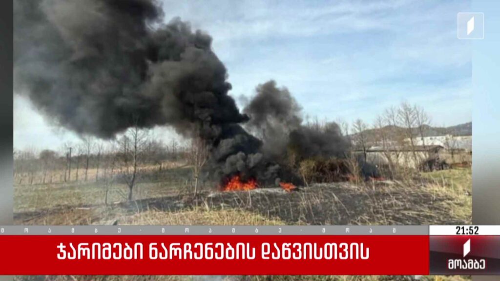 ჯარიმები ნარჩენების დაწვისთვის 