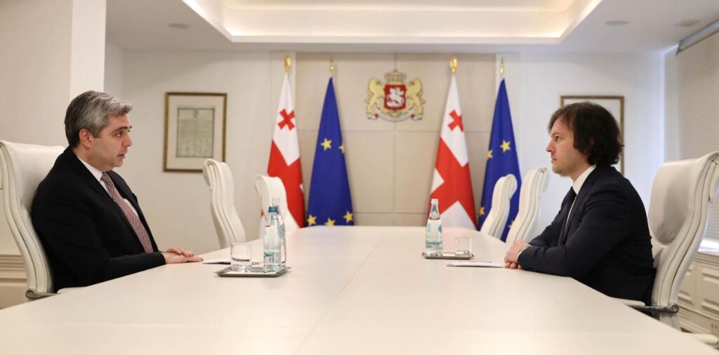 ირაკლი კობახიძე თურქეთში ახლად დანიშნულ ელჩს, არჩილ კალანდიას შეხვდა