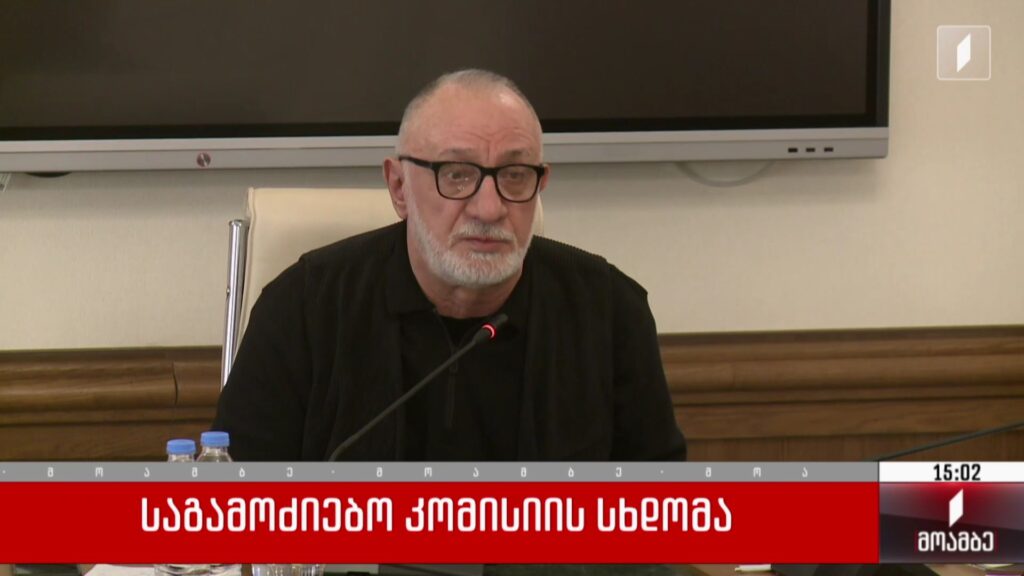  საგამოძიებო კომისიის სხდომა