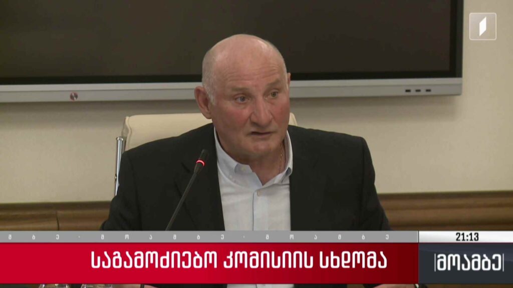 საგამოძიებო კომისიის სხდომა