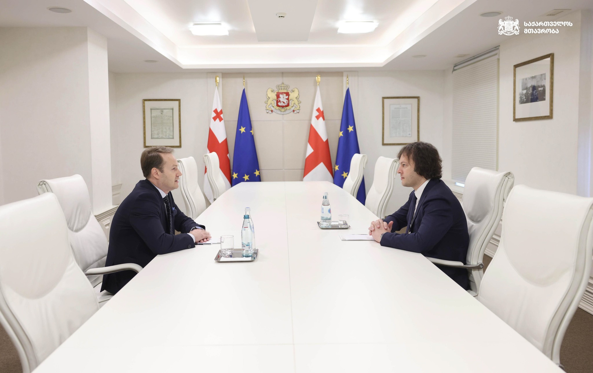 ირაკლი კობახიძე სლოვენიის რესპუბლიკასა და ვატიკანში საქართველოს ახლად დანიშნულ ელჩებს შეხვდა