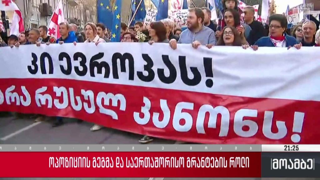 ოპოზიციის გეგმა და საერთაშორისო გრანტების როლი 