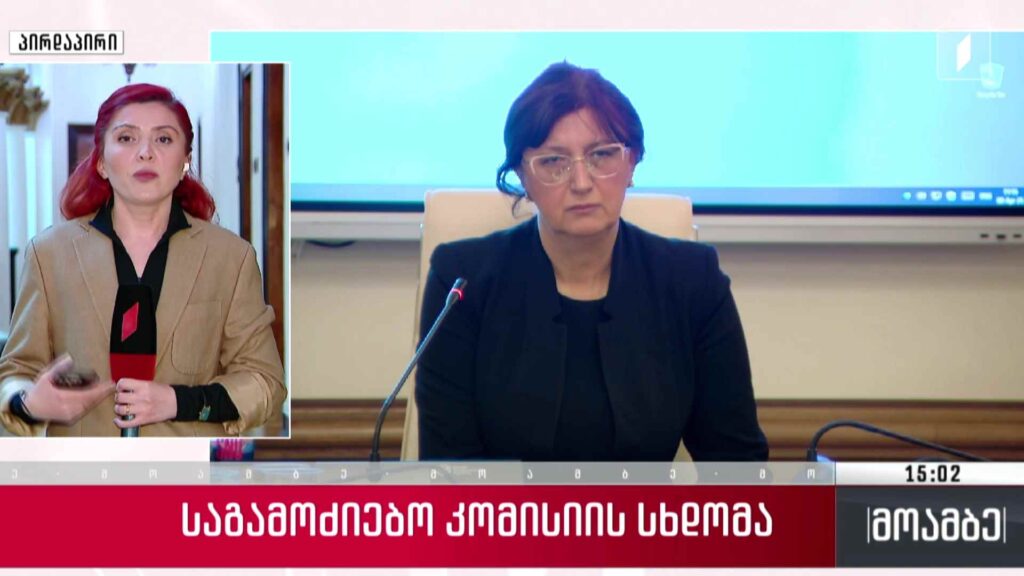 საგამოძიებო კომისიის სხდომა