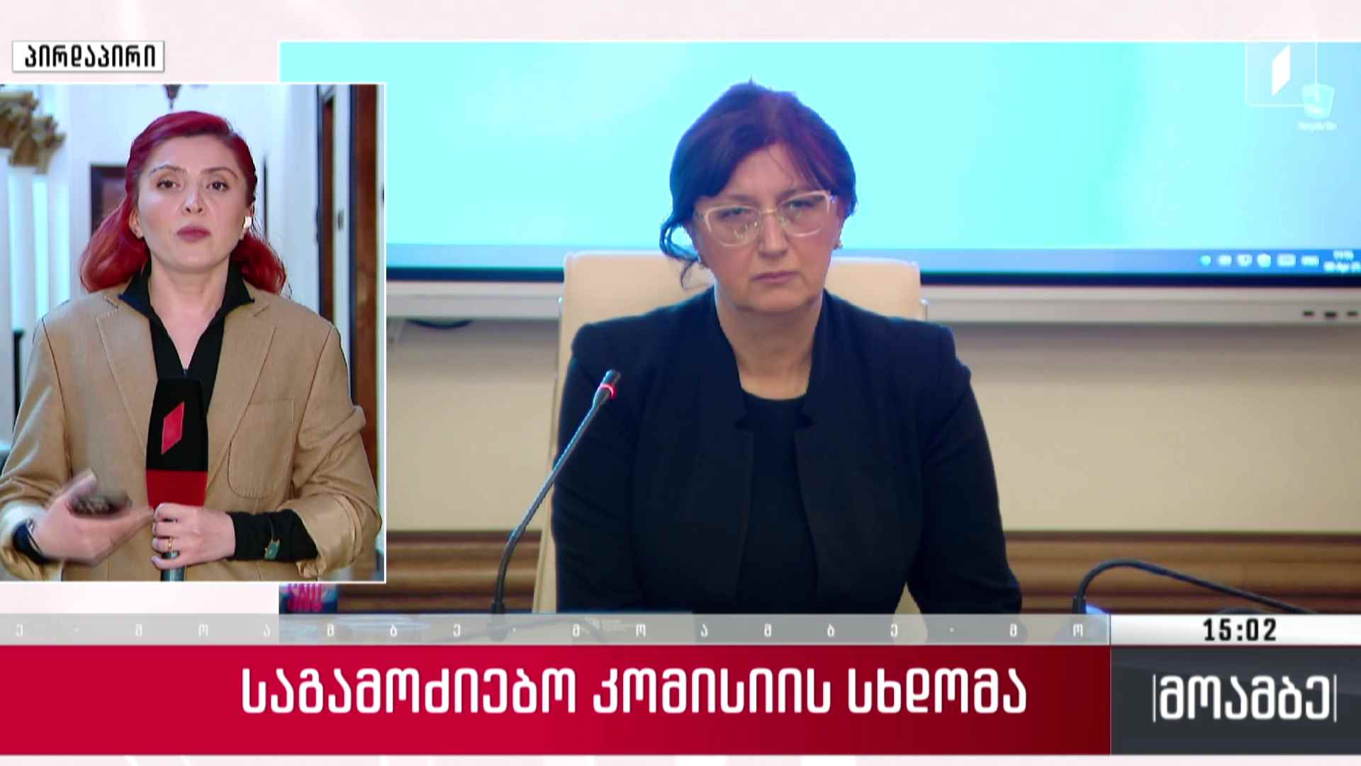 საგამოძიებო კომისიის სხდომა