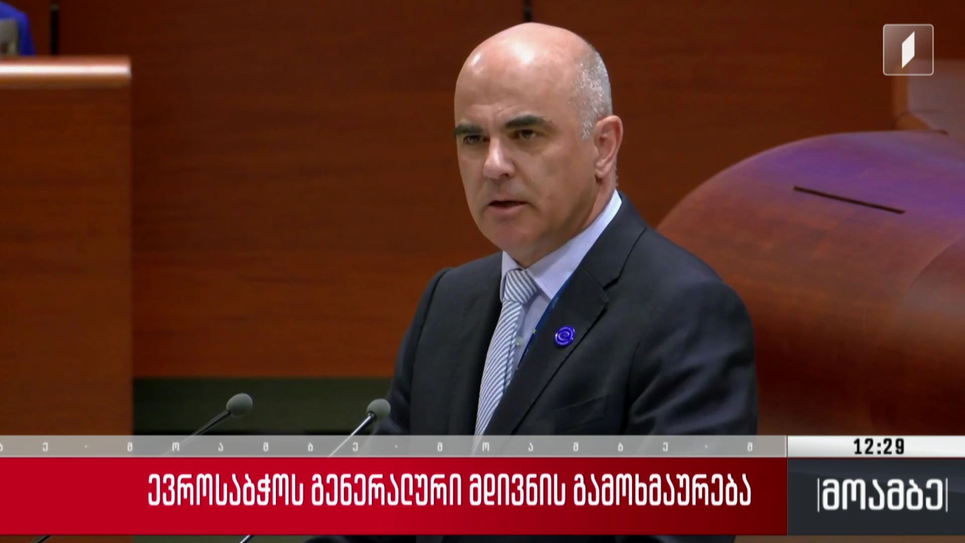  ევროსაბჭოს გენერალური მდივნის გამოხმაურება