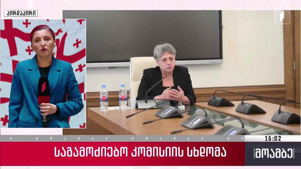 საგამოძიებო კომისიის სხდომა