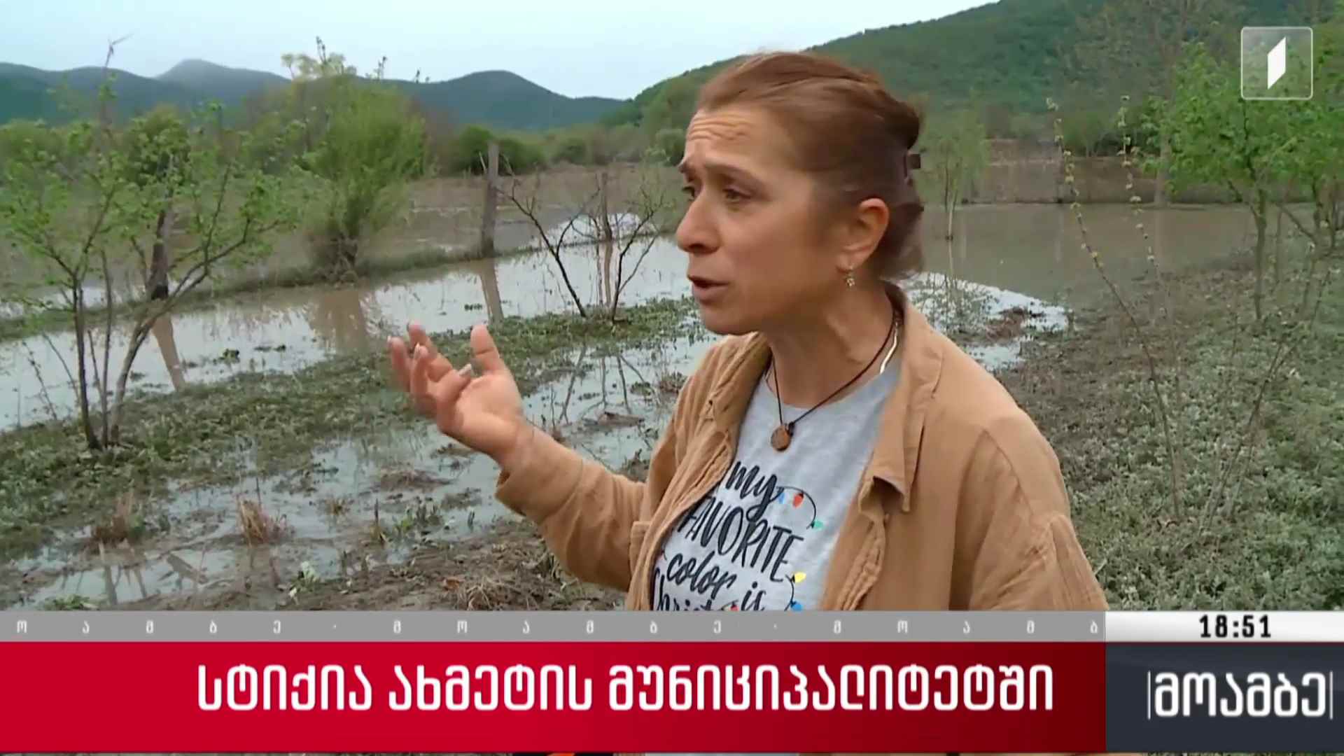 სტიქია ახმეტის მუნიციპალიტეტში