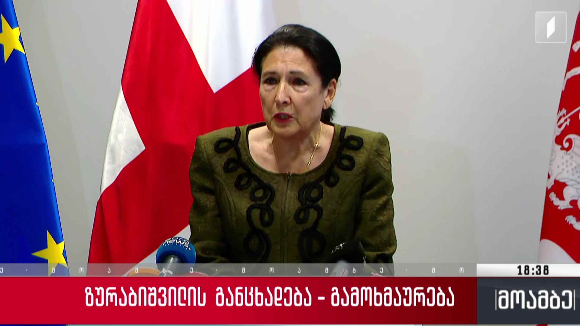 სალომე ზურაბიშვილის ბრიფინგი