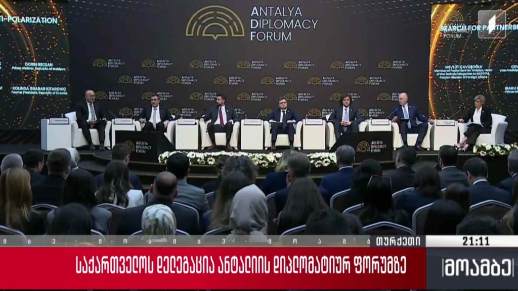 საქართველოს დელეგაცია ანტალიის დიპლომატიურ ფორუმზე