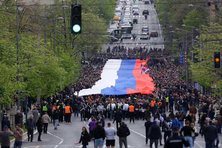 სერბეთში მორიგი ანტისამთავრობო აქცია გაიმართა
