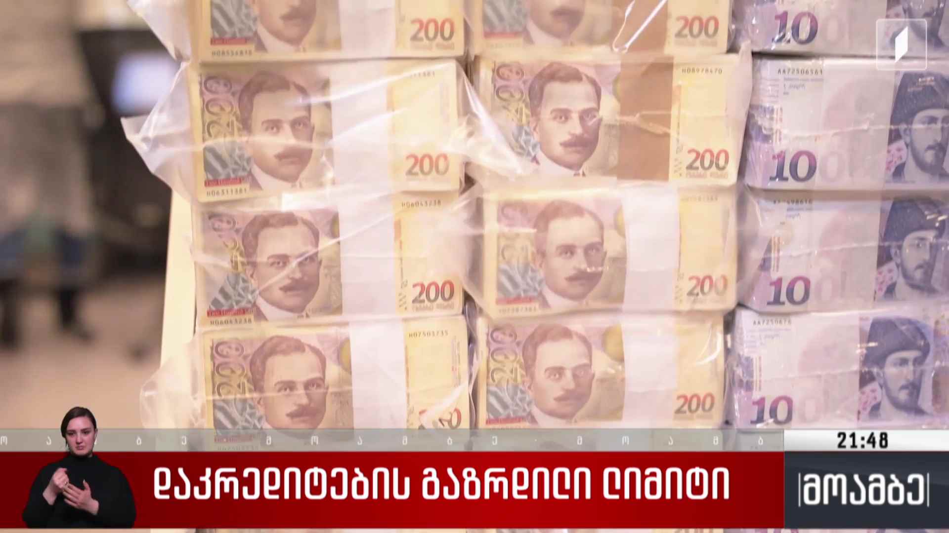 დაკრედიტების გაზრდილი ლიმიტი