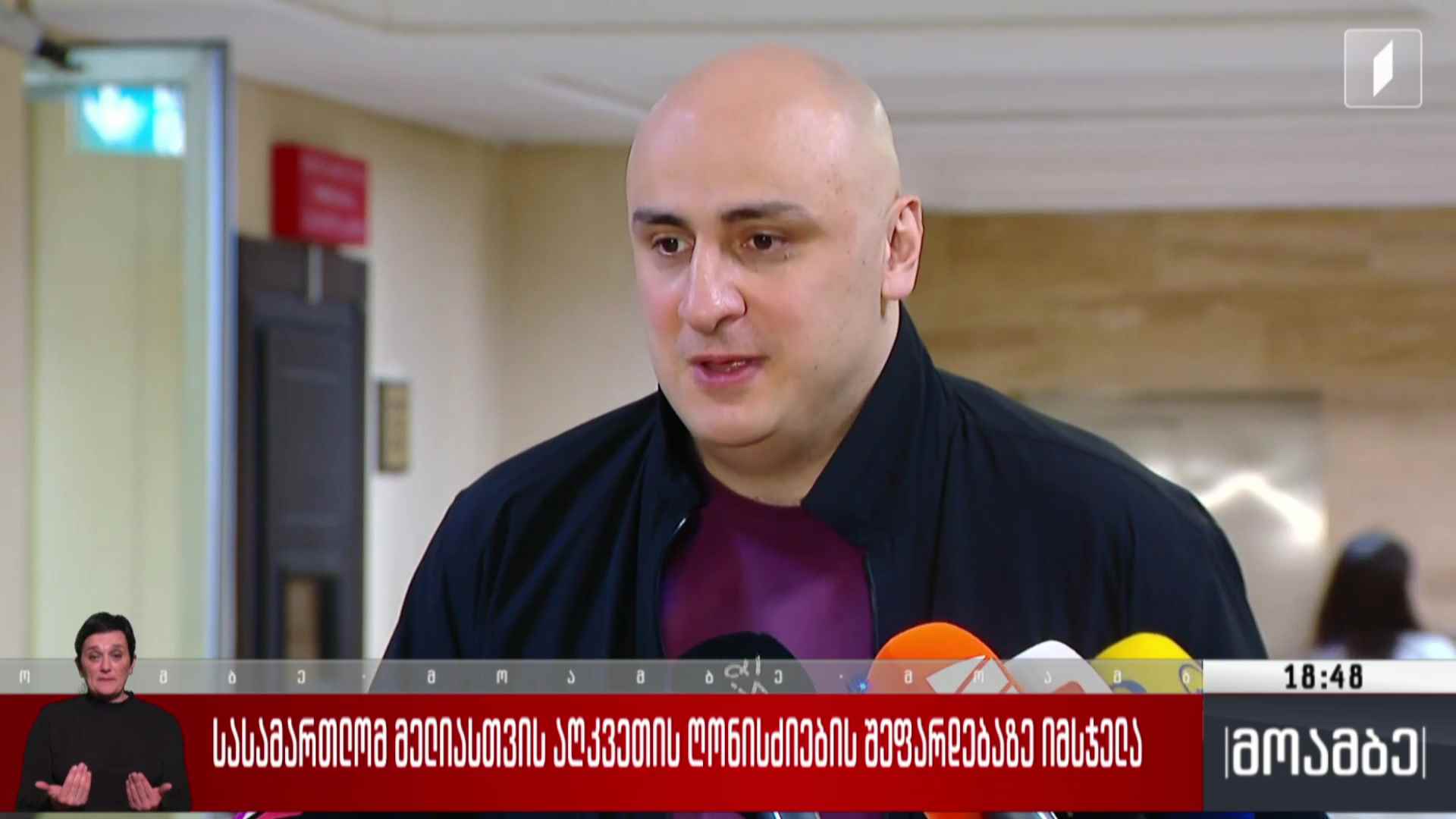 სასამართლო მელიასთვის აღკვეთის ღონისძიების შეფარდებაზე მსჯელობს