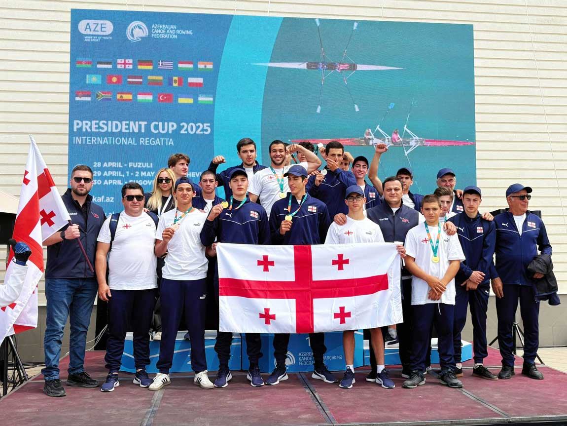 საქართველოს კანოესა და ნიჩბოსნობის ნაკრებმა აზერბაიჯანში საერთაშორისო ტურნირზე 12 მედალი მოიპოვა #1TVSPORT